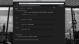 Started a Project | Adobe Premiere CC