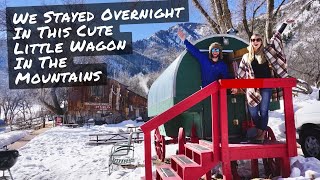 A Winter Overnight in Cutest Wagon at a Hot Springs Resort