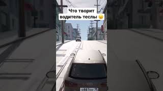 Водитель теслы сошёл с ума