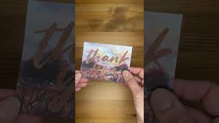 Stampin' Up! Thanking You CAS Fall Thank You Card #diy #patternedpaper #cardmaking #papercrafting