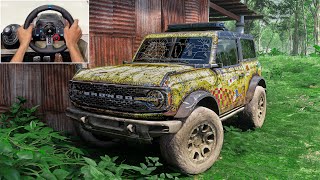 Rebuilding a FORD BRONCO - Forza Horizon 5 | Steering Wheel Gameplay