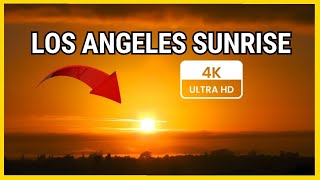 Los Angeles sunrise 4k Ultra HD video