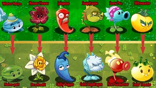 Pvz 2 Gameplay - All Same Shape Plants Challenge - Plant Vs Plant