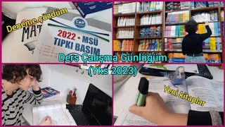 Ders Çalışma Günlüğüm |msü, yks2023, çıkmış sorular, tyt-ayt #study #yks #fyp #ayt #yks2023