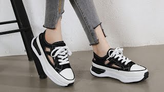 Sepatu Fashion Sneakers Wedges G001