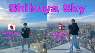 Shibuya Scramble Square[Japan Tokyo] and  walking around Shibuya//INTERNATIONAL COUPLE//🇳🇵🇯🇵VLOG19