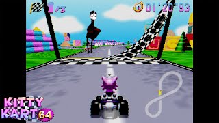 闇が深すぎる「マリ●カートの裏側に行ってしまうホラーゲーム」が怖い【KITTY KART 64】