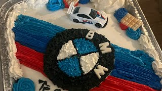 Decorando pastel de BMW #pastel #3lechescake #bmw #postres #❤️❤️❤️