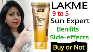 Lakme 9 to 5 sun Expert tint hint // review @nishaAhujaThereviewgirl