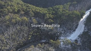 Roadtrip to snowy via Aerial Drone 4k