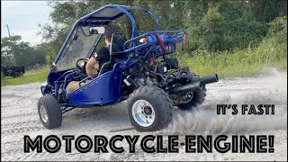 I Put a Street Bike Engine In My Go-Kart Restoration Project Part 8