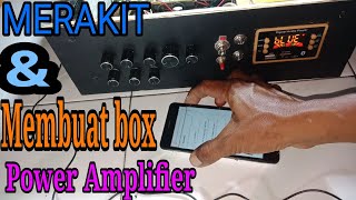 BOX power amplifier dari kayu. Finished