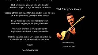 Orhan Gencebay İçin Yazdığım Şiir(Mustafa Altunok)