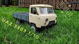 RC Scale Truck UAZ 3303 3d printed 1/10 Testdrive/УАЗ 3303 первый выезд