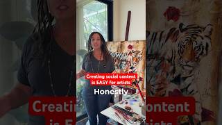 Creating social content is EASY for artists! #art #socialmedia #painting