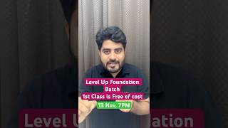 🔥1st Paid class is now Free(enrol now): Level up English Foundation batch by Vishal sir