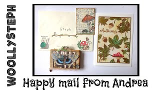 Beautiful happy mail from Andrea the Cumbrian Crafter