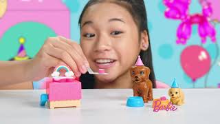 Set Barbie by Mattel Puppy Party cu papusa si accesorii