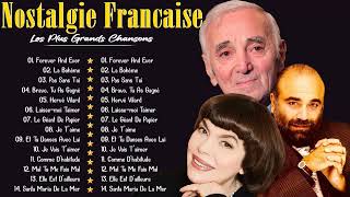 Charles Aznavour, Demis Roussos, M.Mathieu...✨Nostalgie Francaise Les Plus Grands Chansons  📀