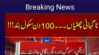 SCHOOL CLOSED FOR 100 DAYS DUE TO  SMOG @shahnaeemnewschannel3038#schoolclosed#punjab