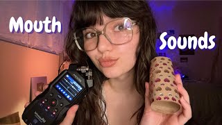 ASMR | Fast Aggressive Ear To Ear Mouth Sounds With Tascam (Mic Triggers, Breathy Whispers, ++)