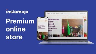 Instamojo Premium Online Store features— SEO, Custom domains, Marketing campaigns, 30+ themes