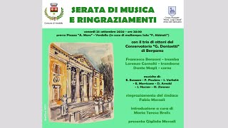 Verdello 25.09.2020 - SERATA DI MUSICA E RINGRAZIAMENTI