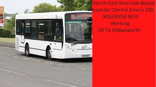 Go North East Riverside Based ADL Envrio 200 9052(KX58 BGY) Working The 29 To Kibbesworth