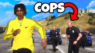 I got HUNTED by the COPS in GTA 5 RP..