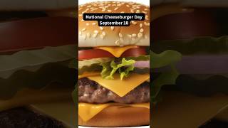 NATIONAL CHEESEBURGER DAY-September 18🍔🤩👀#dailyfacts #cheeseburger #september18#didyouknow