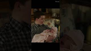 Sheldon sings "Soft Kitty" to calm the baby down. # #youngsheldon S06 E15 #funny  #viral