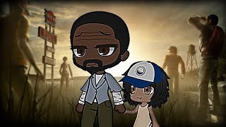 Lee meets Clementine 🍊 The walking dead game 🧟‍♂️ Gacha life short