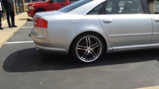 2005 Audi A8L sitting on 20" Elite Tyre XIX 15 Wheels and 245/35-20 Lexani Tires.