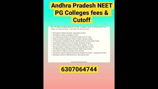 Andhra Pradesh neet pg counselling 2024 #neetpg