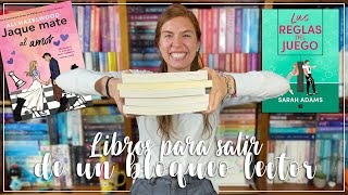 ¡LIBROS PARA SALIR DE UN BLOQUEO LECTOR! 🙈🫰🏻 (Cortos, rápidos y de romance) | Mariana Booker