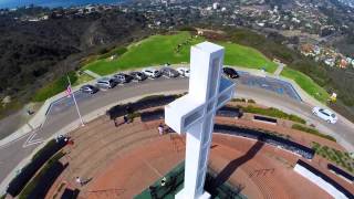 Mt Soledad Memorial Cross: Drone Aerial