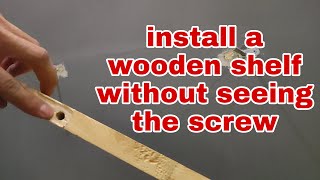 How to install a wooden shelf on the wall / آموزش نصب شلف چوبی روی دیوار