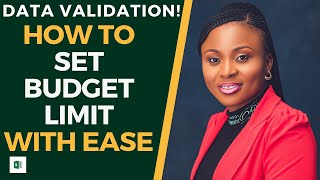 👉HOW TO EASILY SET BUDGET LIMIT IN EXCEL