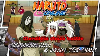 Naruto Online: Merciless chase battle (Orochimaru GNW & Jiraiya Toad Chant)