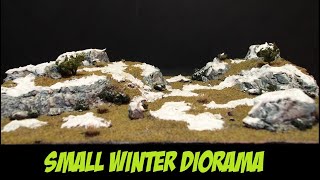 Building Small Winter Diorama, video tutorial