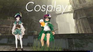 Toram Online Venti Genshin Impact (Cosplay)