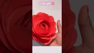 DIY paper flower 🌹 #craft #diy #handmade #viral #shorts