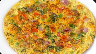 Oats omelette | Healthy High protein Breakfast | Quick Oatmeal Recipe |