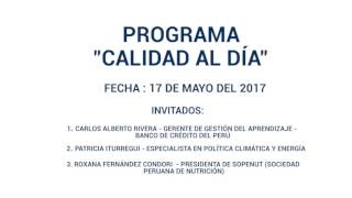 Calidad al Día - 17 de mayo del 2017