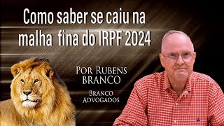 Como saber se caiu na malha fina do Imposto de Renda 2024