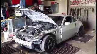 Nissan 350z Hard Acceleration with Agency Power Ti Single Exit Exhaust