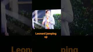 Big Bang theory Leonard jumping up