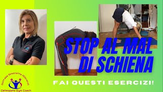 STOP AL MAL DI SCHIENA