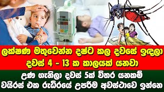 ඩෙංගු ගැන හරියටම දැනගන්න ඕනේ කරුණක්