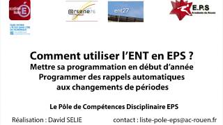 Comment utiliser l'ENT en EPS